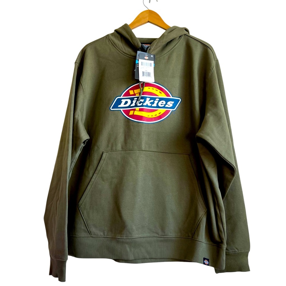 Dickies NWT Relaxed Fit 2XL XXL Green Fleece Hoodie Hooded Sweatshirt